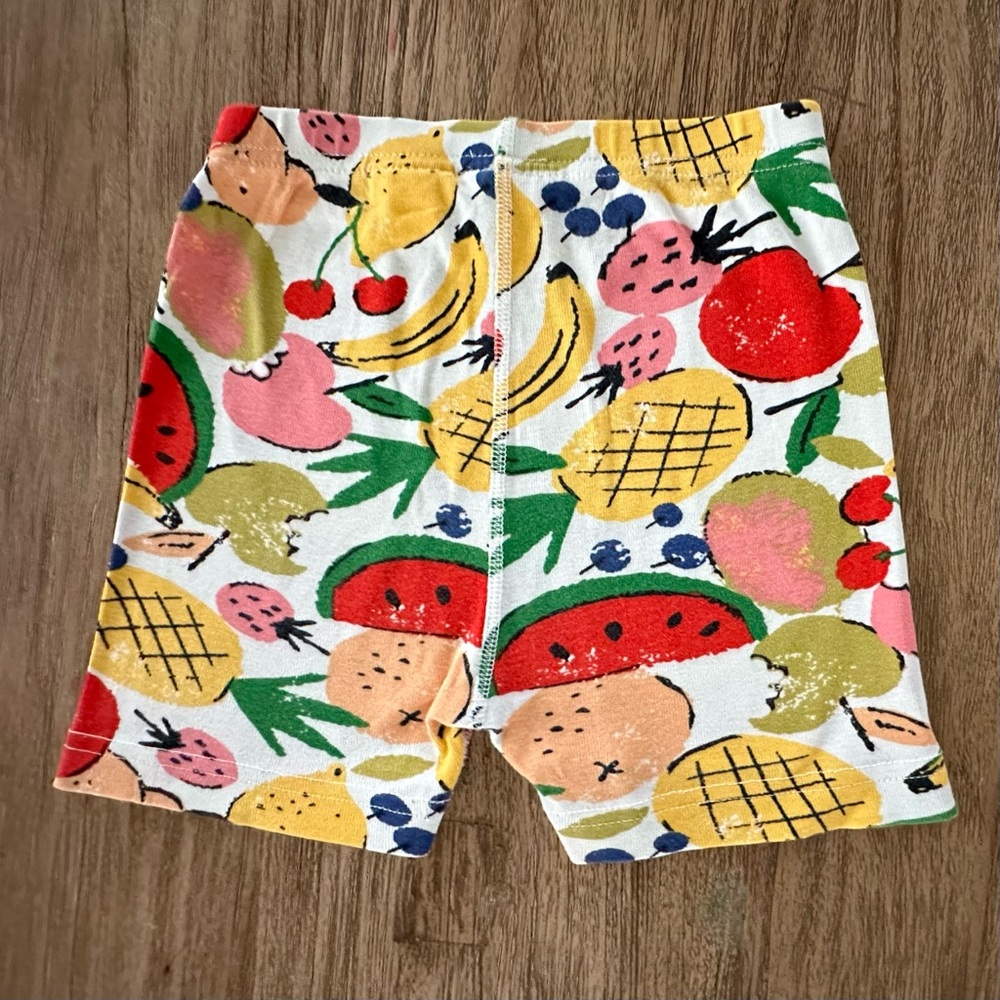 Hanna Andersson Fruit Print Kids Pajama Set - Yellow and Red - Picture 5 of 6